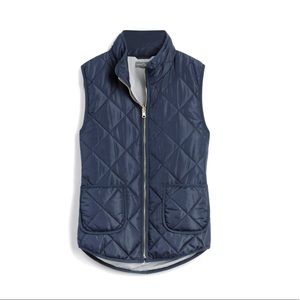 Quilted Navy Vest